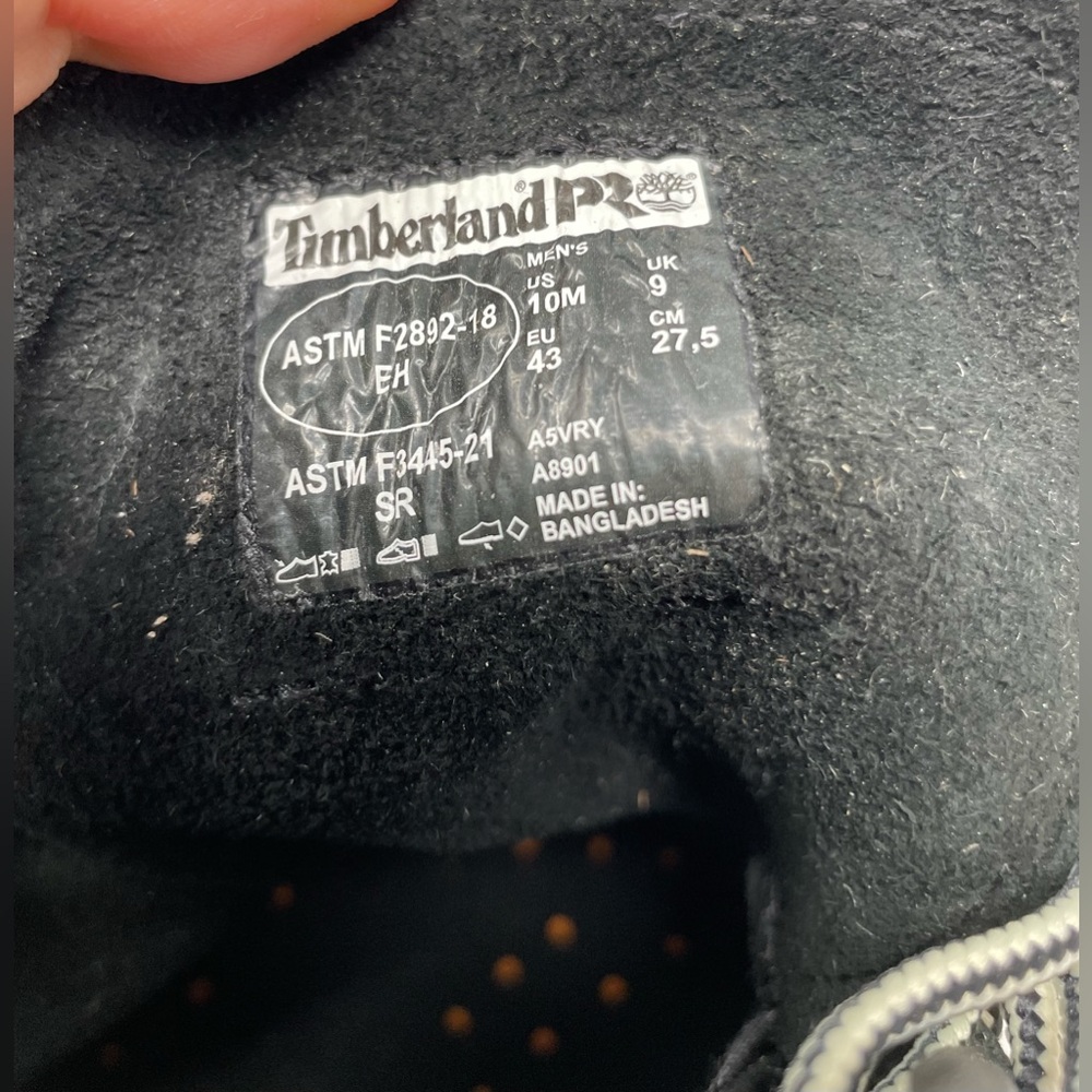 New Timberland Pro 247 Leather Black Men Boots Size 10 - Picture 10 of 13